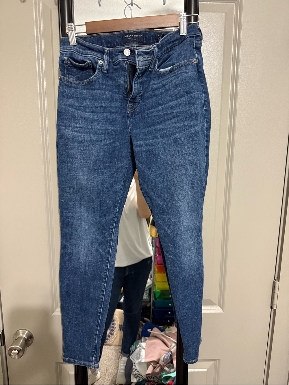 Lucky Brand Midrise Ava Blue Skinny Jeans